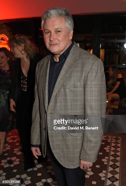 Conleth Hill attends the press night after party for "Who's Afraid Of Virginia Woolf?" at 100 Wardour St on March 9, 2017 in London, England.