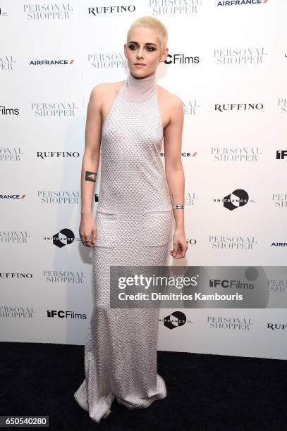 Actress Kristen Stewart attends the "Personal Shopper" premiere at Metrograph on March 9, 2017 in New York City.