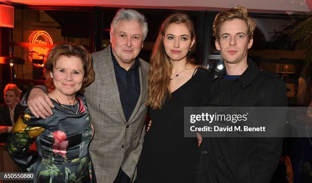 Imelda Staunton, Conleth Hill, Imogen Poots and Luke Treadaway attend the press night after party for "Who's Afraid Of Virginia Woolf?" at 100...