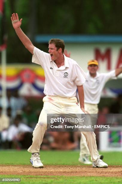 Tom Moody of Australia appeals for a wicket