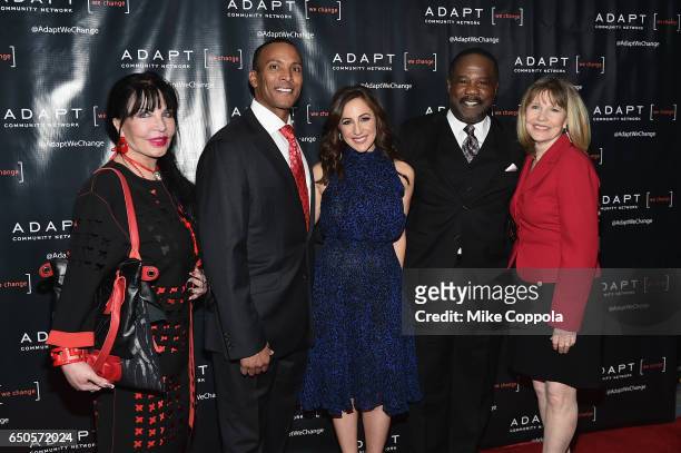 Loreen Arbus, Mike Woods, Teresa Priolo, Isiah Whitlock Jr. And Donna Hanover attend UCP of NYC 70th Anniversary Gala on March 9, 2017 in New York...
