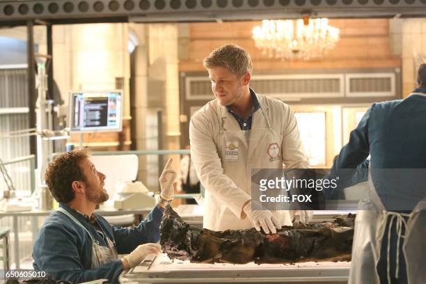 Thyne and guest star Michael Grant Terry in the "The Final Chapter: The Radioactive Panthers in the Party" episode of BONES airing Tuesday, March 14...