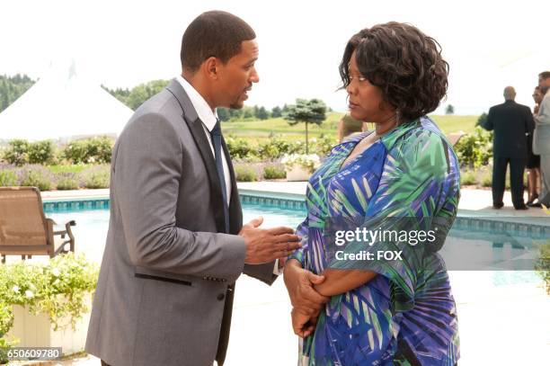 Presents the network premiere of the feature film Jumping The Broom, airing Friday, May 13 on FOX. Pictured: Jason and his mother Pamela .