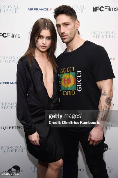 Lexi Wood and Noah Neiman attend the "Personal Shopper" premiere at Metrograph on March 9, 2017 in New York City.