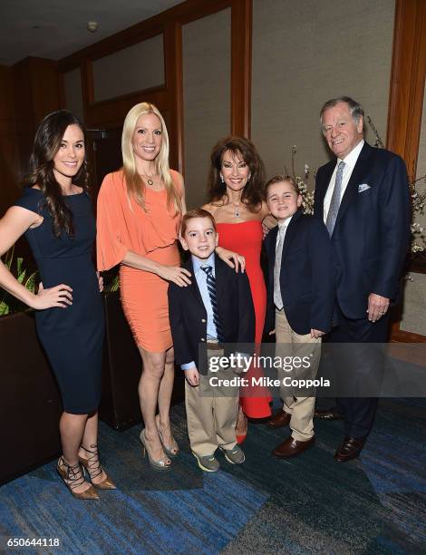 Courtney Velasco, Liza Huber, Brendan Hesterberg, Susan Lucci, Royce Alexander Hesterberg, and Helmut Huber attend UCP of NYC 70th Anniversary Gala...