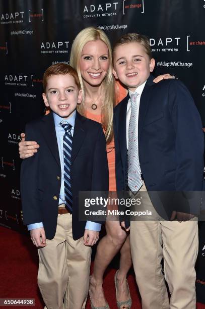 Brendan Hesterberg, Liza Huber, and Royce Alexander Hesterberg attend UCP of NYC 70th Anniversary Gala on March 9, 2017 in New York City.