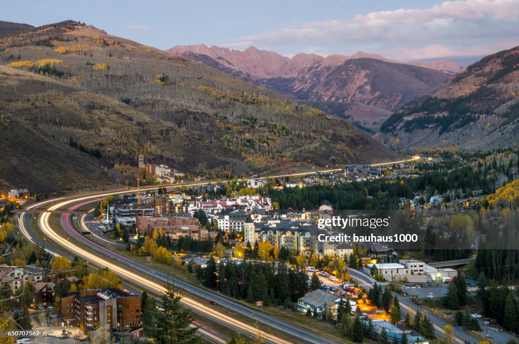 Vail, Colorado in the Rocky Mountains