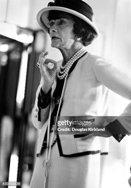 French fashion designer Coco Chanel, in July or August 1961.