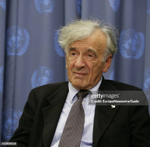 Portrait of Elie Wiesel, UN Messenger of Peace, Nobel Laureate and Holocaust Survivor, September 21, 2007. .
