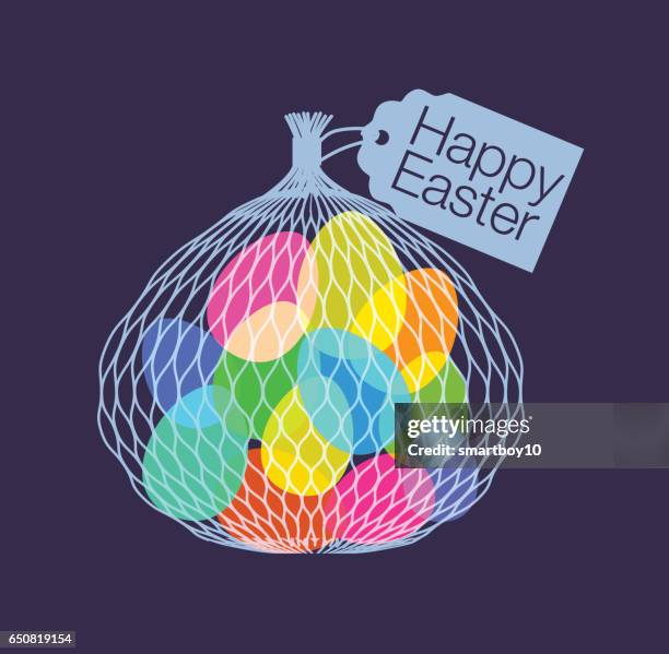 easter egg greeting - easter candy stock illustrations