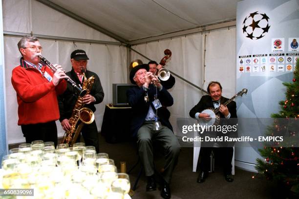 Czech band play to entertain the corporate guests