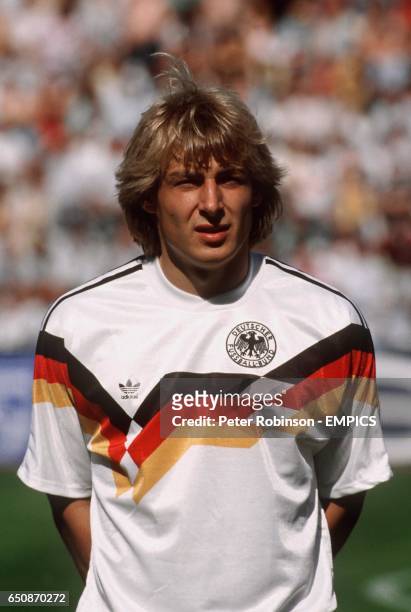 West Germany's Jurgen Klinsmann
