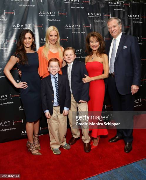 Courtney Velasco, Liza Huber, Brendan Hesterberg, Royce Alexander Hesterberg, actress Susan Lucci and Helmut Huber attend the UCP of NYC 70th...