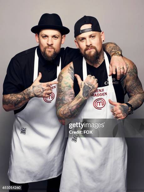 Joel and Benji Madden in the all-new MASTERCHEF CELEBRITY SHOWDOWN, airing Monday, Jan. 2 on FOX.