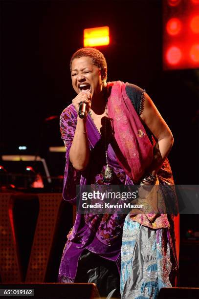 Lisa Fischer performs onstage during "Love Rocks NYC! A Change is Gonna Come: Celebrating Songs of Peace, Love and Hope" A Benefit Concert for God's...