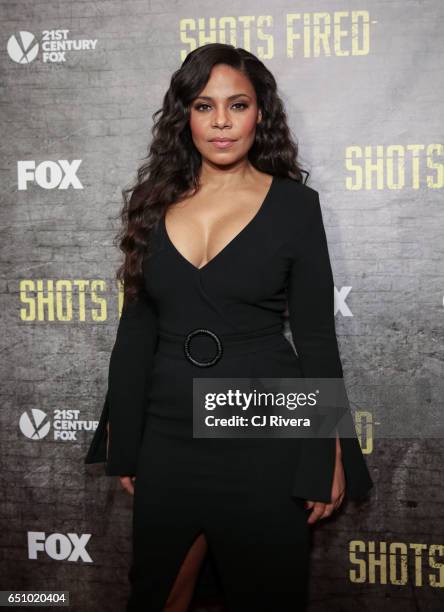 Sanaa Lathan attends the 'Shots Fired' New York special screening at The Paley Center for Media on March 9, 2017 in New York City.