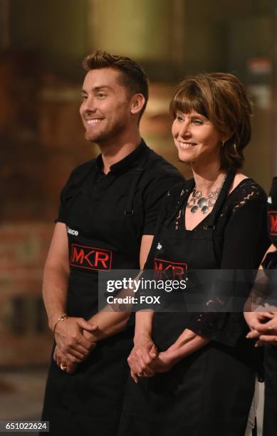 Lance Bass and Diane Bass in the Leah Remini Gets Artsy episode of MY KITCHEN RULES airing Thursday, Feb. 16 on FOX.