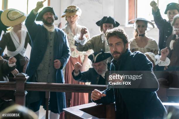 Tom Mison in the "People v. Ichabod Crane" episode of SLEEPY HOLLOW airing Friday, Jan. 27 on FOX.