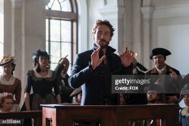 Tom Mison in the "People v. Ichabod Crane" episode of SLEEPY HOLLOW airing Friday, Jan. 27 on FOX.