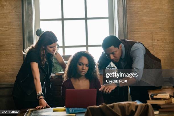 Rachel Melvin, Lyndie Greenwood and Jerry MacKinnon in the Blood From A Stone episode of SLEEPY HOLLOW airing Friday, Feb. 3 on FOX.