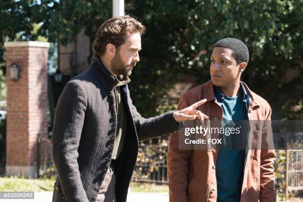 Tom Mison and Jerry MacKinnon in theHomecoming episode of SLEEPY HOLLOW airing Friday, Feb. 10 on FOX.