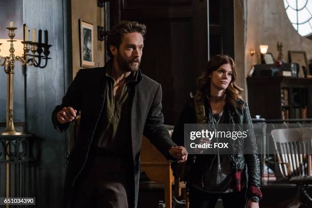 Tom Mison and Rachel Melvin in the Homecoming episode of SLEEPY HOLLOW airing Friday, Feb. 10 on FOX.