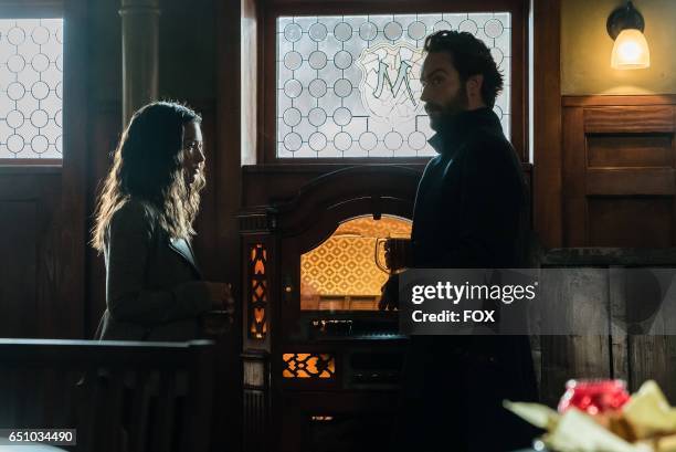 Janina Gavankar and Tom Mison in theHomecoming episode of SLEEPY HOLLOW airing Friday, Feb. 10 on FOX.