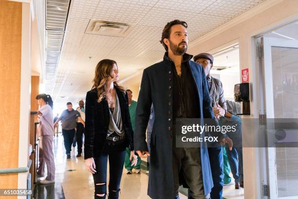 Tom Mison, Jerry MacKinnon and Rachel Melvin in theSick Burn episode of SLEEPY HOLLOW airing Friday, Feb. 24 on FOX.