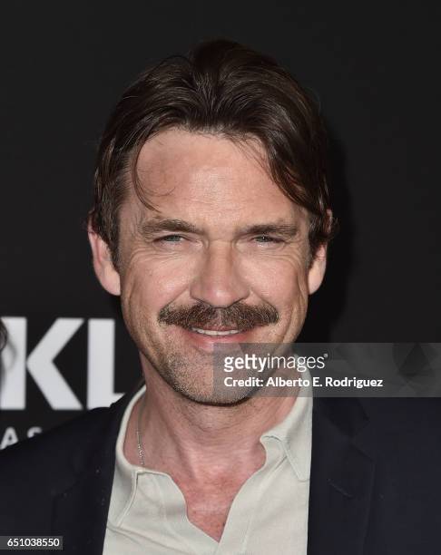 Actor Dougray Scott attends the premiere screening of Cackle's "Snatch" the series at Arclight Cinemas Culver City on March 9, 2017 in Culver City,...