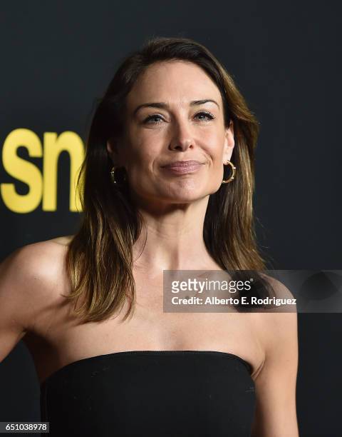 Actress Claire Forlani attends the premiere screening of Cackle's "Snatch" the series at Arclight Cinemas Culver City on March 9, 2017 in Culver...