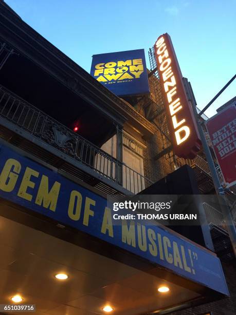 The Musical "Come from Aways" plays at the Gerald Schoenfeld Theatre on March 9 in New York. The musical tells the story of the small Newfoundland...