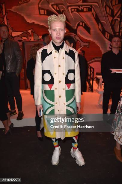 Shaun Ross attends the Hermes: Dwtwn Men - s/s17 Runway Show on March 9, 2017 in Los Angeles, California.