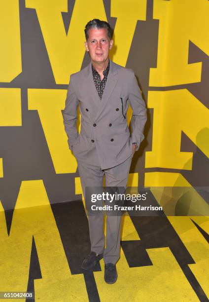 Stefano Tonchi attends the Hermes: Dwtwn Men - s/s17 Runway Show on March 9, 2017 in Los Angeles, California.