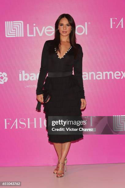 Adriana Louvier attends the Liverpool Fashion Fest Spring/Summer 2017 at Televisa San Angel on March 9, 2017 in Mexico City, Mexico.
