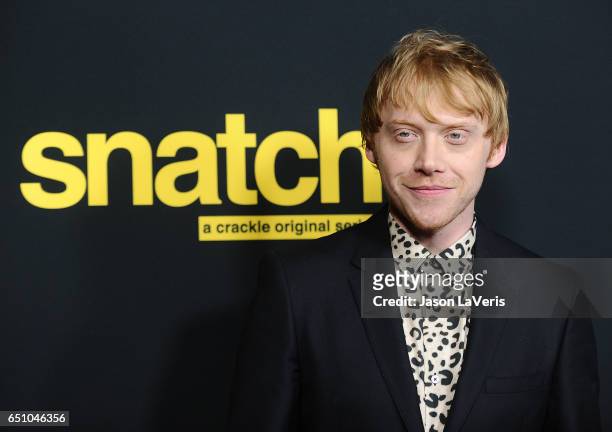 Actor Rupert Grint attends the premiere of "Snatch" at Arclight Cinemas Culver City on March 9, 2017 in Culver City, California.