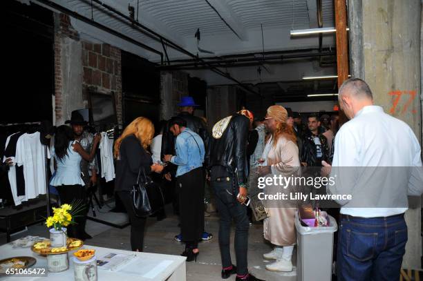 General view as seen at Karen Bystedt's "Kings And Queens" exhibition on March 9, 2017 in Los Angeles, California.