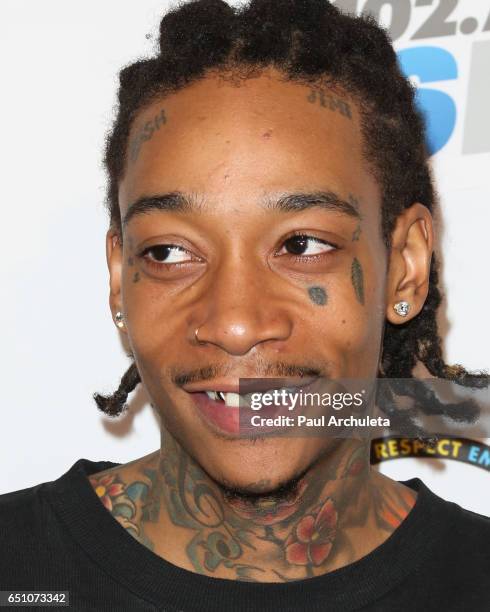 Rapper Wiz Khalifa attends the 11th annual Stars and Strikes Bowling Tournament at PINZ Bowling & Entertainment Center on March 9, 2017 in Studio...