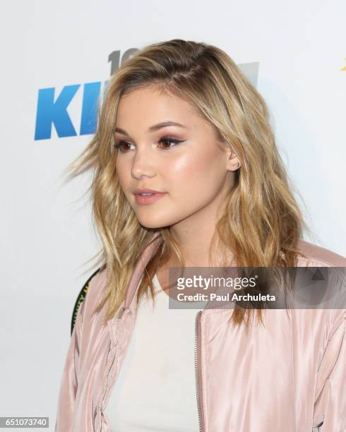 Actress Olivia Holt attends the 11th annual Stars and Strikes Bowling Tournament at PINZ Bowling & Entertainment Center on March 9, 2017 in Studio...