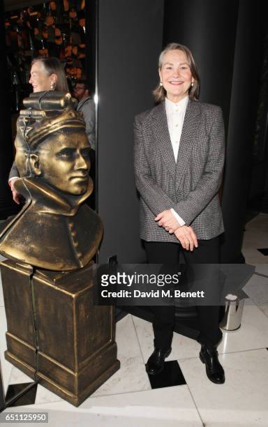 Cherry Jones attends the Olivier Awards 2017 nominees celebration at Rosewood London on March 10, 2017 in London, England.