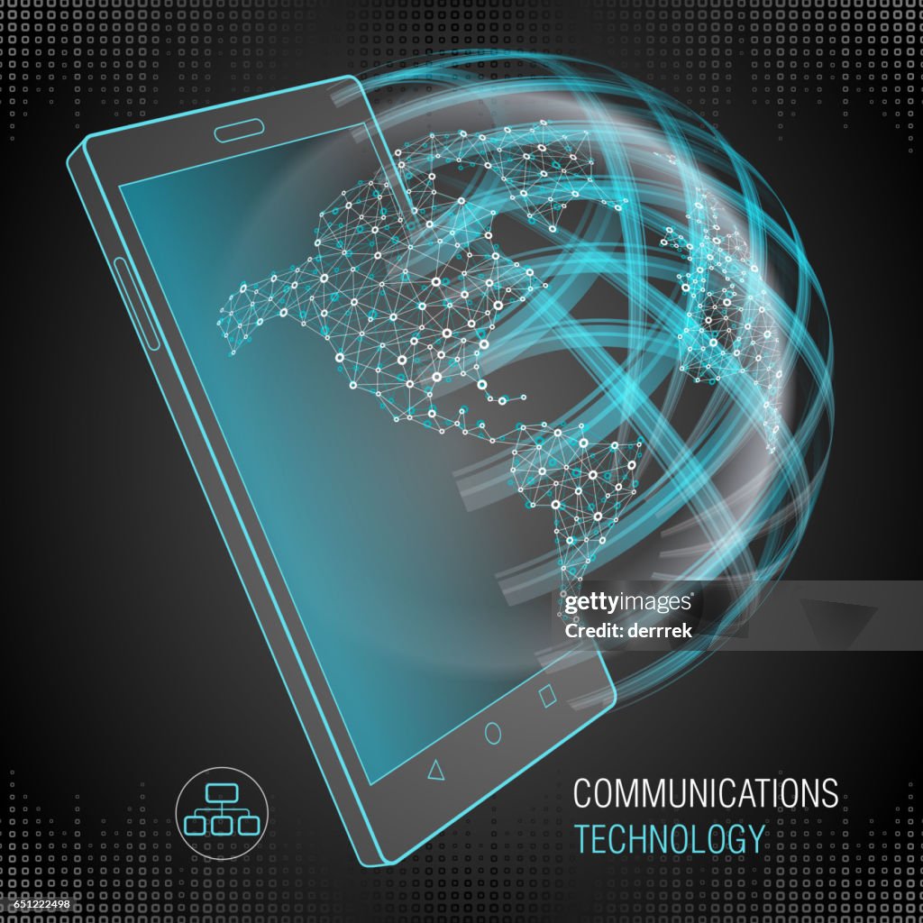 Smart Phone Communications Technology High-Res Vector Graphic - Getty ...
