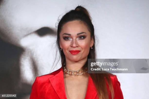 Dancer Katya Jones of Strictly Come Dancing attends the UK Premiere of "Allied" at Odeon Leicester Square on November 21, 2016 in London, England.