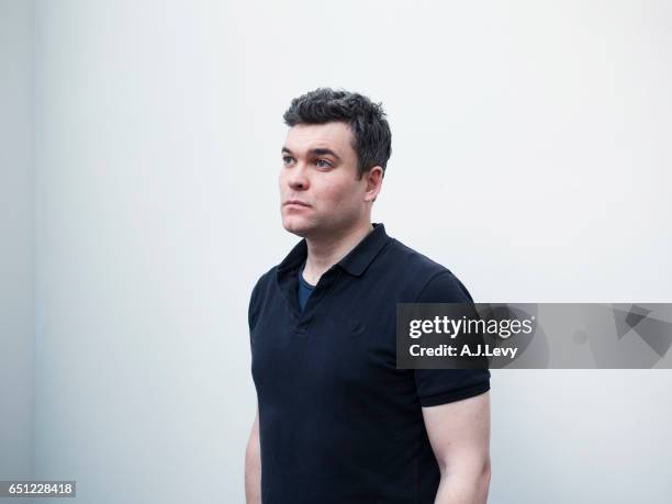 Composer and conductor Ryan Wigglesworth is photographed for the Financial Times on February 15, 2017 in London, England.