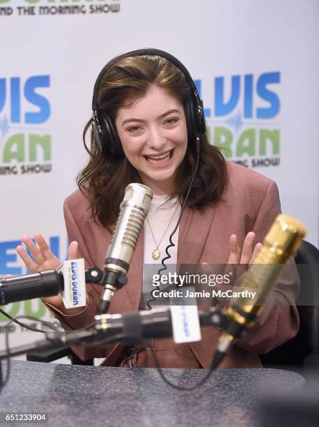 Lorde visits "The Elvis Duran Z100 Morning Show" at Z100 Studio on March 10, 2017 in New York City.