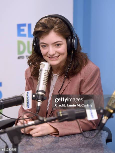 Lorde visits "The Elvis Duran Z100 Morning Show" at Z100 Studio on March 10, 2017 in New York City.