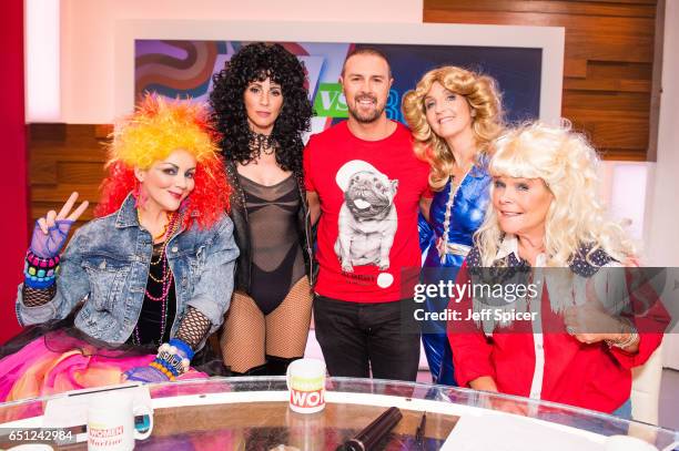 Martine McCutcheon, Andrea McLean, Paddy McGuinness, Kaye Adams and Linda Robson. Comedian Paddy McGuinness raises money for Comic Relief by...