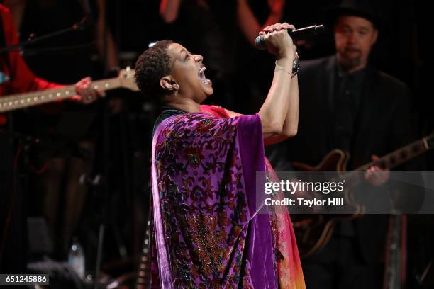 Lisa Fischer performs during "Love Rocks NYC! A Change is Gonna Come: Celebrating Songs of Peace, Love and Hope" - a benefit concert for God's Love...