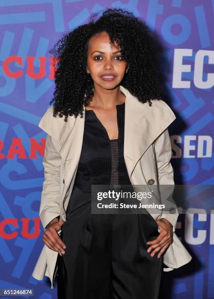 Mimo attends the celebration of Women's History Month on it's Opening Night of "Eclipsed" at the Curran Theater on March 9, 2017 in San Francisco,...