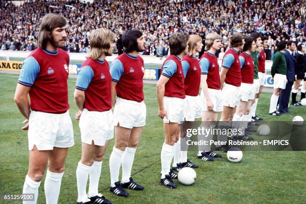 West Ham United line up: Billy Bonds, Graham Paddon, Frank Lampard, Billy Jennings, Alan Taylor, Kevin Locke, Tommy Taylor, John McDowell, Mervyn...