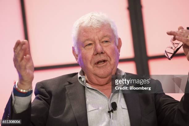 David Hill, president of Hilly Inc. And former president of Fox Sports, speaks during the Montgomery Summit in Santa Monica, California, U.S., on...