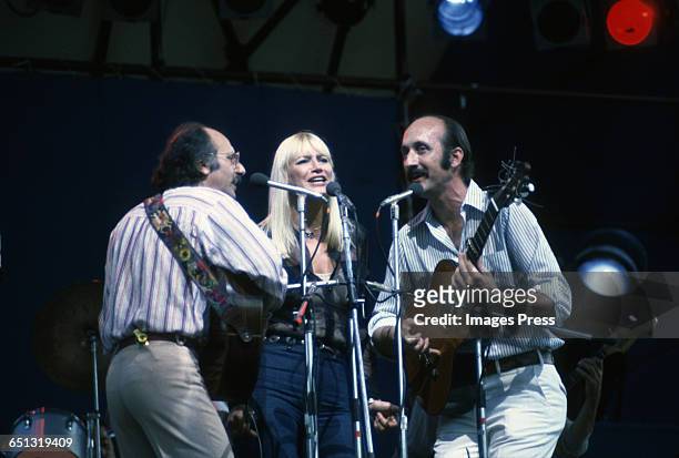 Peter, Paul and Mary in concert circa 1978 in New York City.